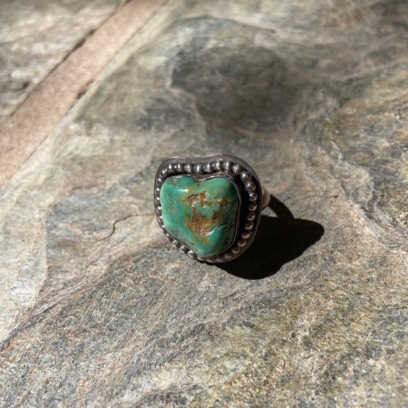 One of a Kind Turquoise Silver Ring
